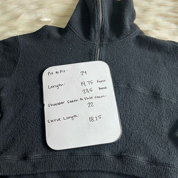 Sweaty Betty Restful Boucle Half Zip Sweatshirt in Black - Picture 12 of 12